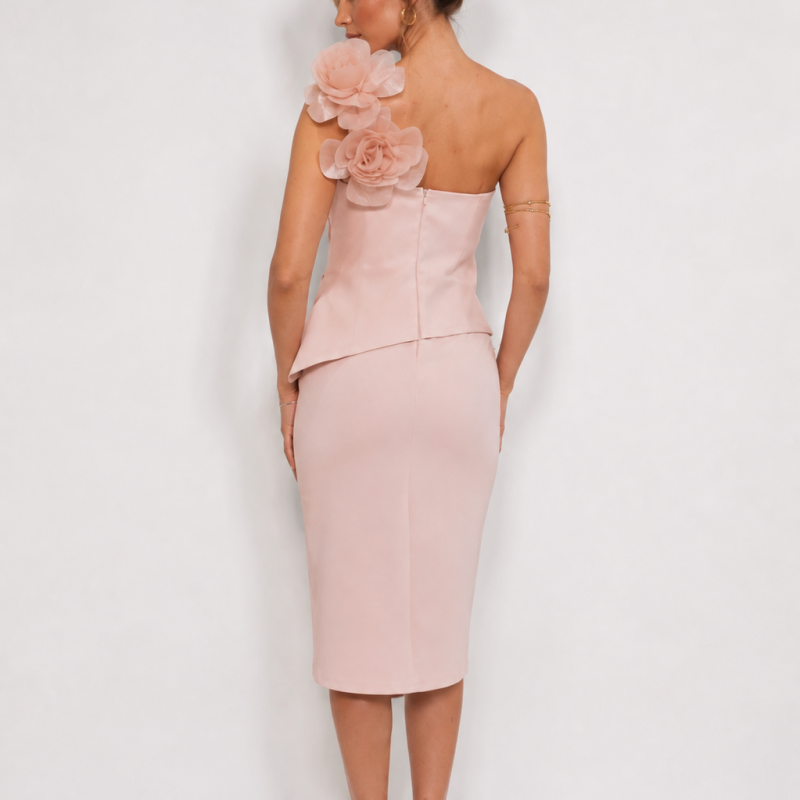 Alternative view of Rosé Bloom Midi Dress